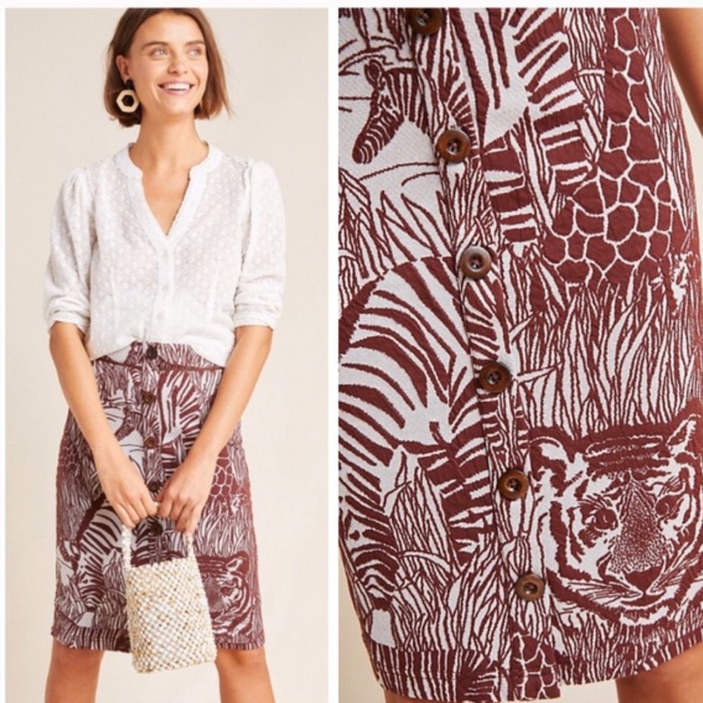 Anthropologie Mauve Jillian Knit Pencil Skirt